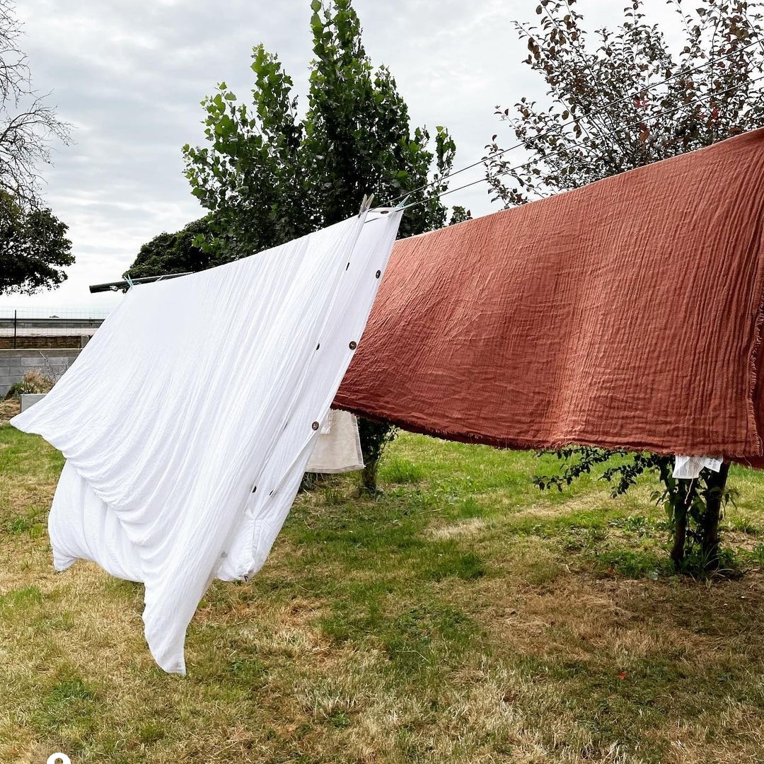 Draps en gaze de coton de chez @leffetpapillon